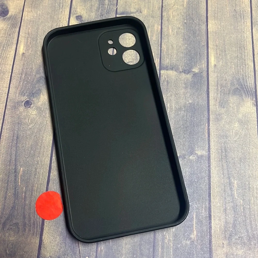 5for$10 Matte Black iPhone 12 Floral Phone Case Colored Flowers Spring